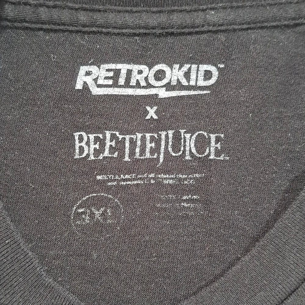 Retrokid x Beetlejuice The Animated Series Rollercoaster Black Graphic Tee VG 3X - Picture 3 of 11